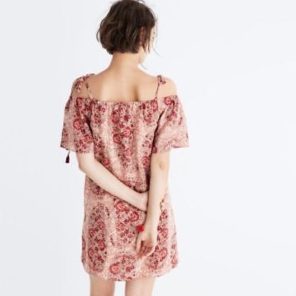 Madewell Silk Cold-Shoulder Dress - Picture 2 of 4